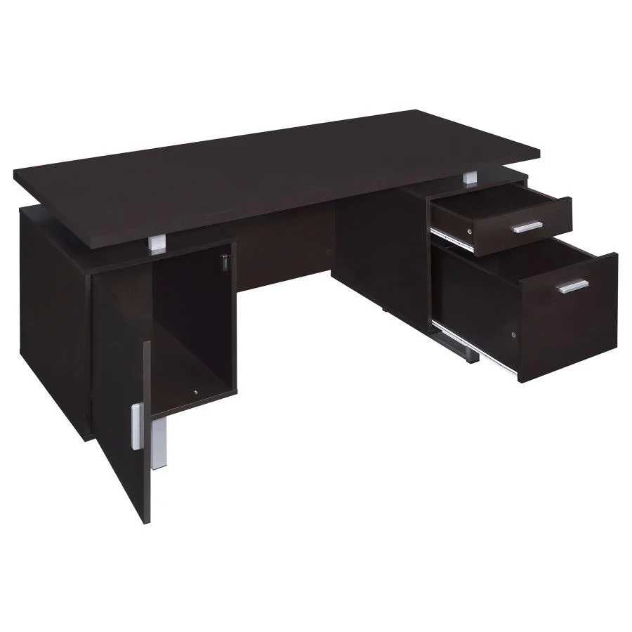 Lawtey - Computer Desk - Brown - Funk Metal Works LLC