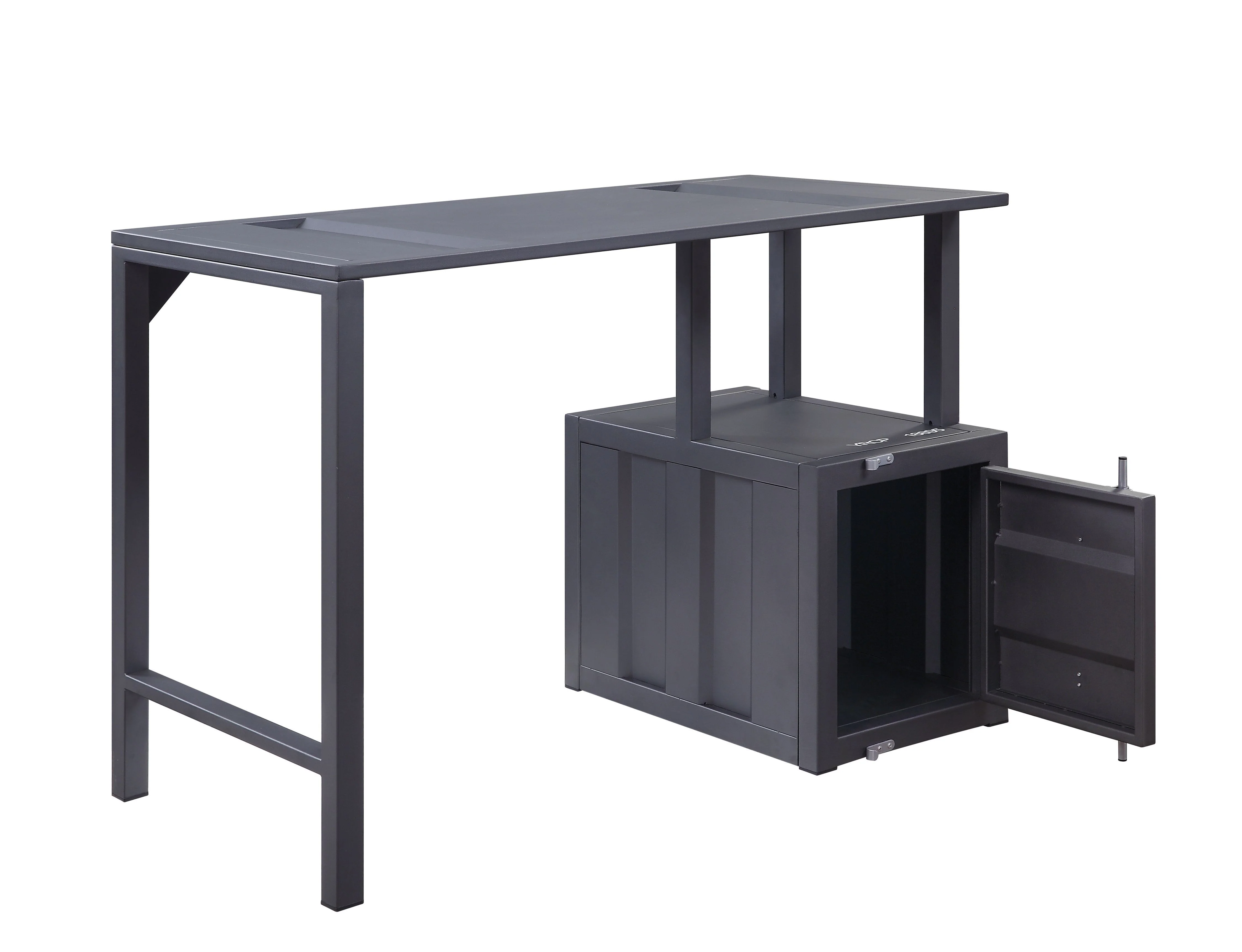 Cargo - Writing Desk - Gunmetal - Funk Metal Works LLC