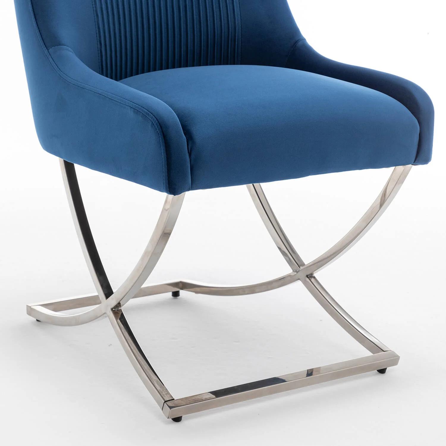 SEYNAR Contempoary Velvet Dining Chair Set of 2/4/6 with Metal Frame Legs and Back Pull - Funk Metal Works LLC
