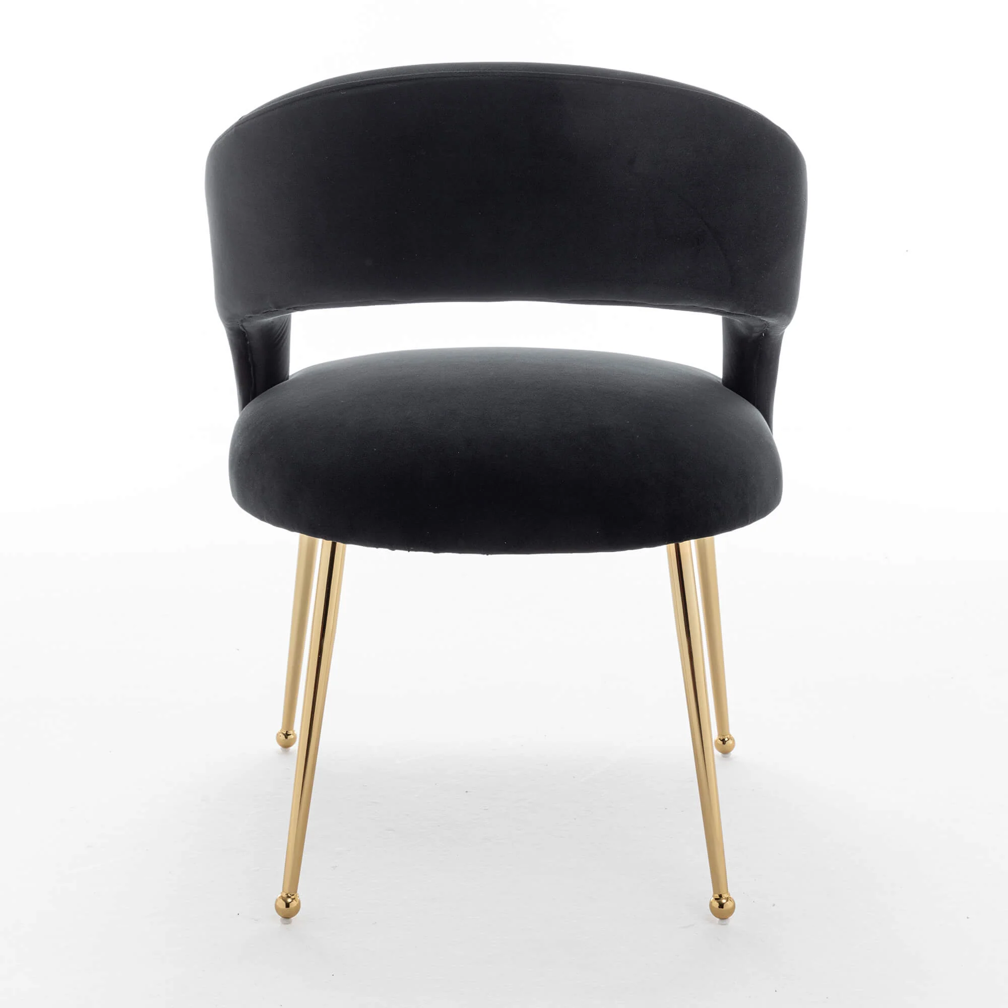 SEYNAR Mid Century Modern Velvet Upolstered Open-Back Dining Chair Set of 2/4/6 - Funk Metal Works LLC