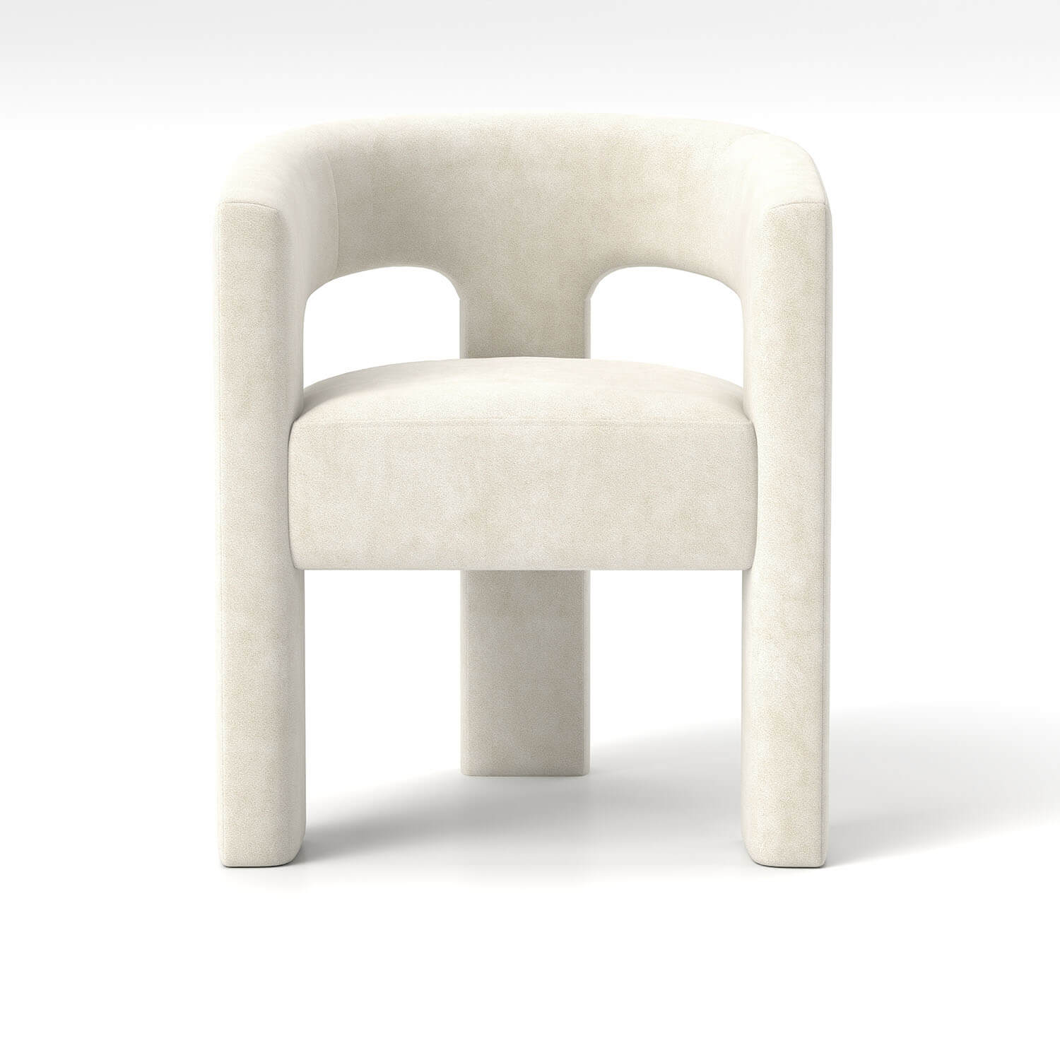 SEYNAR Modern Glam Velvet Upholstered Dining Chair, Open-Back Accent Chair - Funk Metal Works LLC