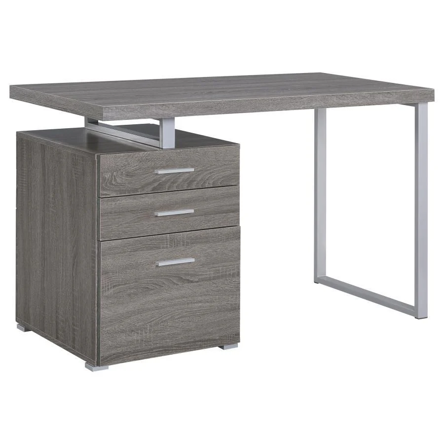 Brennan - 3-drawer Office Desk - Funk Metal Works LLC